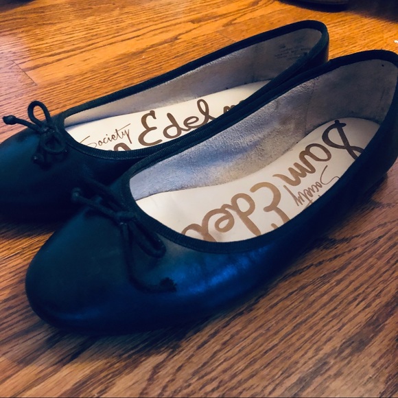 Sam Edelman Shoes - Sam Edelman Black Leather Ballet Flat with Bow Sam Edelman Shoes - Sam Edelman Black Leather Ballet Flat with Bow